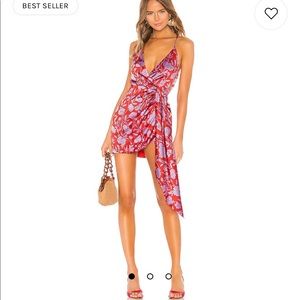 Kamala Mini Dress in Red & Purple Floral